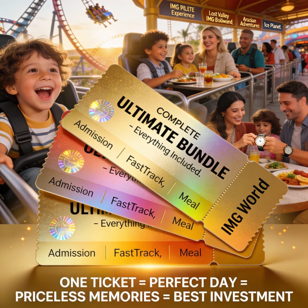 IMG Worlds Fast Track + Meal – Thrills & Fuel Combo!